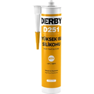 D251 Yüksek Isı Silikonu Kırmızı 280ml