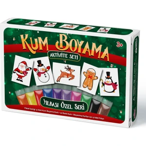 Kumbo Kum Boyama Yılbaşı Özel 2 | Kum Boyama Aktivite Seti 5'li Paket