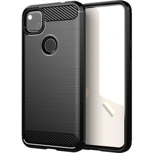 Google Pixel 5 Brushed Carbon Fiber Silikon Kılıf