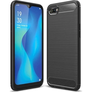Realme C2 Brushed Carbon Fiber Silikon Kılıf