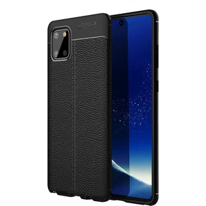 Samsung Galaxy Note 10 Lite - A81 - M60S Leather Tpu Silikon Kılıf - Siyah