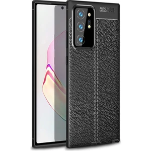 Samsung Galaxy Note 20 Leather Tpu Silikon Kılıf - Siyah
