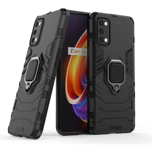 Realme 7 Pro Batman Serisi Yüzük Standlı Armor Kılıf - Siyah
