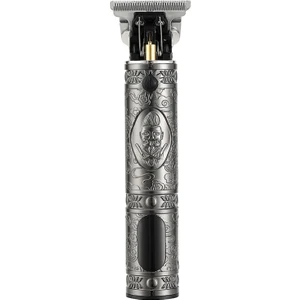 V-228 5 W USB Retro Oyma Saç Kesme LED Dijital Ekran (Gümüş) (Yurt Dışından)