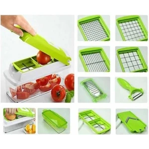 Nicer Dicer Plus 10 Parça Pratik Patates Soğan Sebze Dilimleyici Doğrayıcı