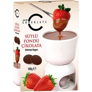 Fondü Çikolatası Sütlü 100 gr 1.kalite Kuvertür Pul Çikolata