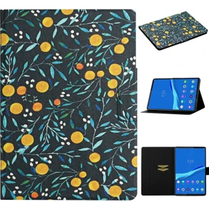 Lenovo Tab M10 Plus Için Kart Yuvası ve Braket ile Çiçek Desenli Deri Çanta-Stil 1 (Yurt Dışından)
