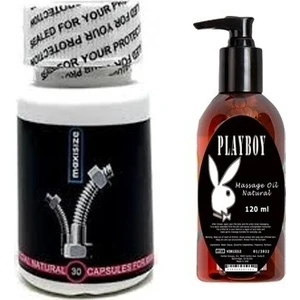 Maxisize Supplement Erkekler Için 30 Lu 30 Peak Power For Men + Playboy Masaj Yağı