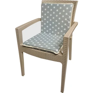 Derya Ticaret Sandalye Minderi Sırt Dayamalı 4 Adet