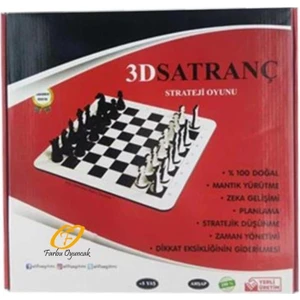 Farbu Oyuncak Zekice Elif Ahşap 3D Satranç