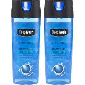 Deep Fresh Pratik Kapaklı Erkek Duş Jeli Cool Men 500 Ml X 2 Adet