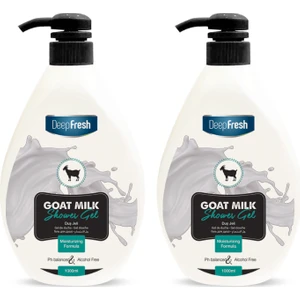 Deep Fresh Keçi Sütü Duş Jeli Ferahlatıcı Koku 1 Lt X 2 Adet Alkol ve Paraben İçermez