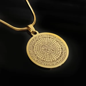 Osmanlı Gümüş Cennet-Ül Esma Unisex Çelik Kolye Cklcentesma-Alt