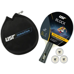 USR Block-RC Masa Tenisi Raket + 3 Top + Kılıf Set