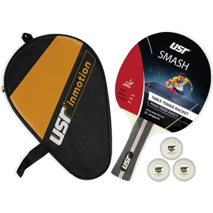 USR Smash-RC Masa Tenisi Raket + 3 Top + Kılıf Set