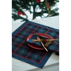 Ays Home Ayshome 2 'li Lacivert Kareli Yılbaşı Amerikan Servis