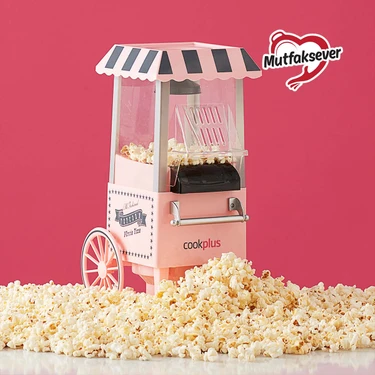 Cookplus Mutfaksever Pembe Mısır Patlatma Popcorn