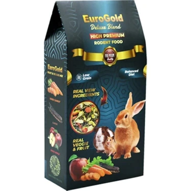 EuroGold Deluxe Kemirgen Yemi 1000 gr Doğal İçerik Tavşan ve Hamsterler İçin Zengin