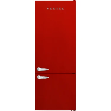 Vestel Retro NFK52001 Kırmızı No-Frost