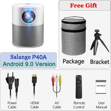 Xinyifeiyang Projektör P40 Salange Full Hd 1080P Yerli 1920X1080 Android Bluetooth Ev Sineması