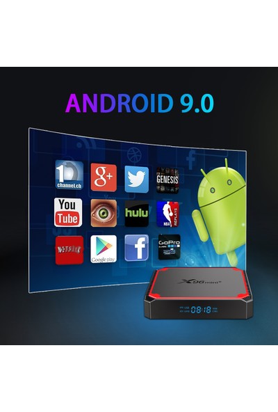 Tv Kutusu X96 Mini Plus Android 9.0 Amlogic S905W4 Dört Çekirdekli A53 Çift Wifi H.265 4K 30FPS (Yurt Dışından)