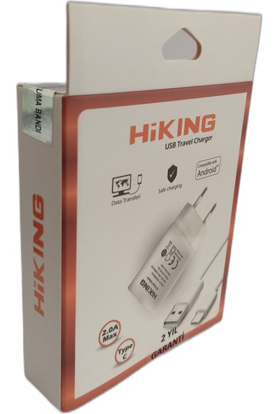 Hiking Type-C USB Cep Telefonu Kablosu ve Adaptörü 2.0A