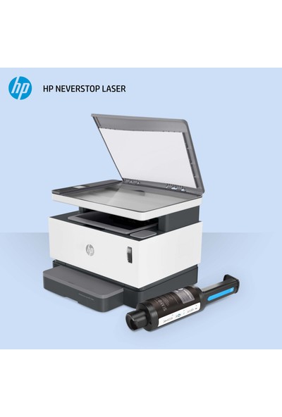 HP Neverstop Laser MFP 1200w Fotokopi Tarayıcı Wifi Airprint Doldurulabilir Tanklı Lazer Yazıcı 4RY26A