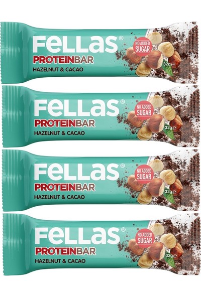 Fellas Optimum Protein Bar Fındık ve Kakao 32GR 4