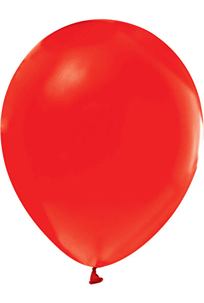 Nedi Balon Düz Renk Kırmızı 100 Lü NPM-72002