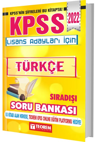 Teorem Yayıncılık Kpss 2022 Lisans Sıradışı Türkçe Soru Bankası