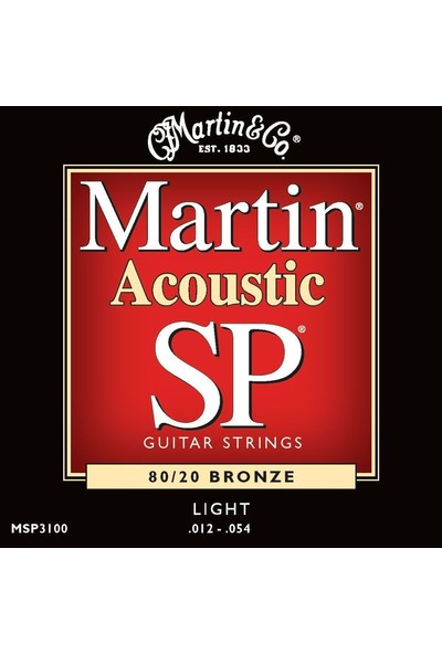 Martin MSP3100 Akustik Gitar Teli - MSP3100 Light