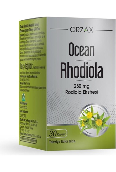 Ocean Rhodiola 250 Mg 30 Kapsül