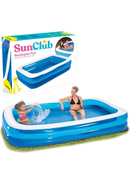Sun Clup Mavi Dikdörtgen Havuz 262X175CM