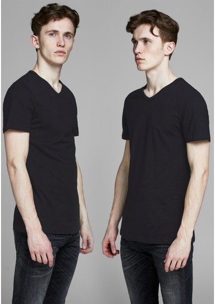 Beyaz 2li Paket V Yaka Tshirt - 12133914 modelleri