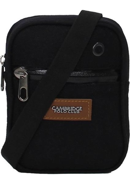 Ön Cepli Çapraz Askılı Erkek Çantası PLEVR50081-SİYAH 001