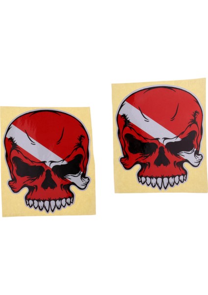 2 Parça Yansıtıcı Tüplü Dalış Dalgıç Kayak Sticker Çıkartması (Yurt Dışından) indirimleri