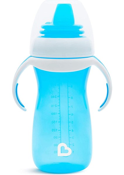 Duyarlı Geçiş Bardağı | 9 Ay+ Bebekler İçin | 296 ml | Sızdırmaz & Kolay Tutulan Tasarım | Mavi
