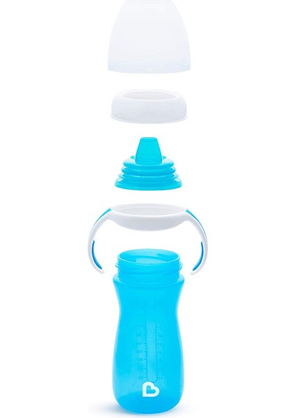Duyarlı Geçiş Bardağı | 9 Ay+ Bebekler İçin | 296 ml | Sızdırmaz & Kolay Tutulan Tasarım | Mavi modelleri