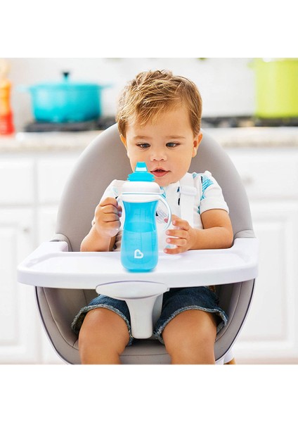 Duyarlı Geçiş Bardağı | 9 Ay+ Bebekler İçin | 296 ml | Sızdırmaz & Kolay Tutulan Tasarım | Mavi indirimleri