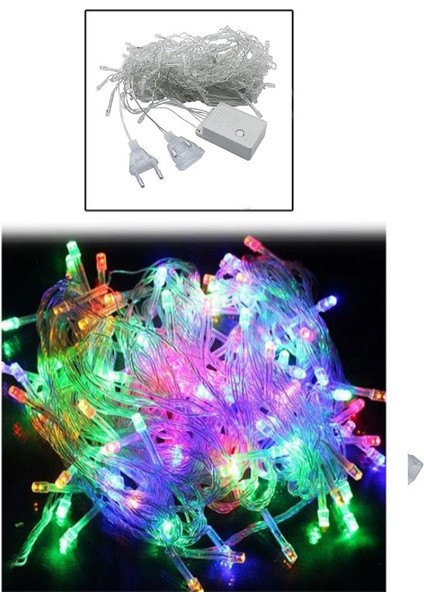 Masho Trend 10 Metre Eklemeli Dekor LED Rgb 8 Fonksiyonlu - Rgb Dekor LED 100 Ledli