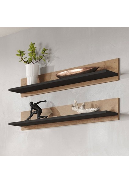 Meşe Nil Duvar Rafı