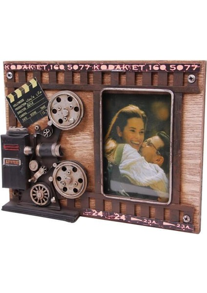 Metal Çerçeve Sinema Projektörü Dekorlu Dekoratif Hediyelik modelleri