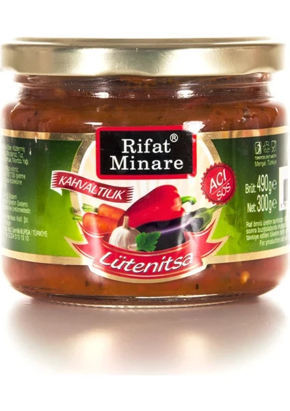 Rifat Minare Lutenitsa Sos (Acılı) Net 300 gr