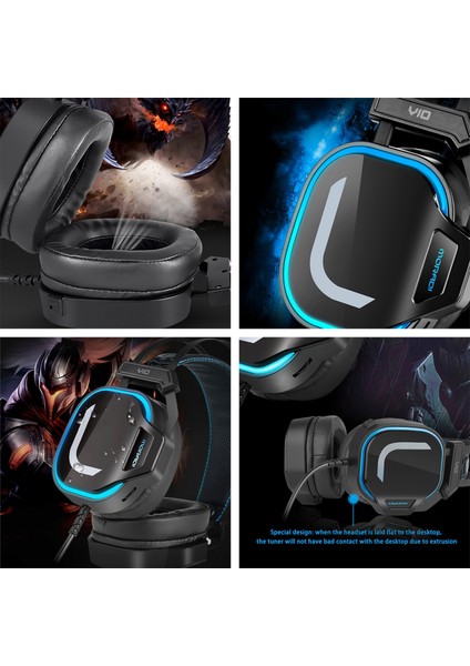 Basround Gamer Black Için Kulak Oyun Kulaklığı Kulaklık (Yurt Dışından) fırsatları