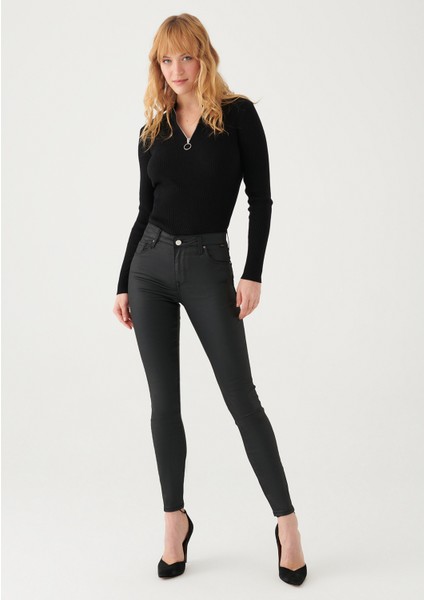 Tess Black Golden Icon Jean Pantolon 100328-28323 fiyatları