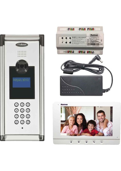 17 Daire 7 Inç Görüntülü Diafon (Mb-10/mb-73)Beyaz