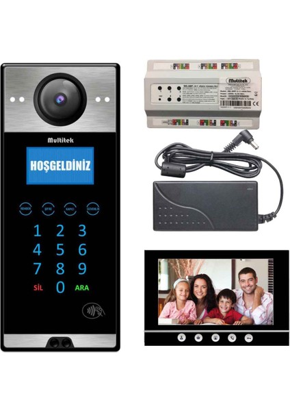 24 Daire 7 Inç Görüntülü Diafon (Mb-12/mb-73)Siyah