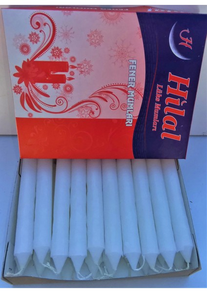 Büyük Beyaz Mum 20 Li