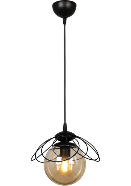 Alaca Tekli Avize Siyah Bal Cam modelleri