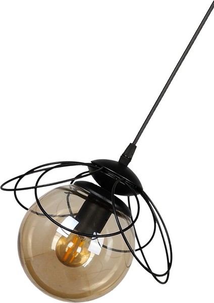 Alaca Tekli Avize Siyah Bal Cam fırsatları